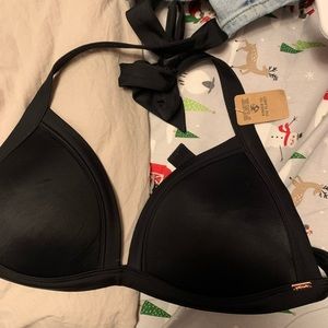 Pink Push Up Triangle Bikini Top